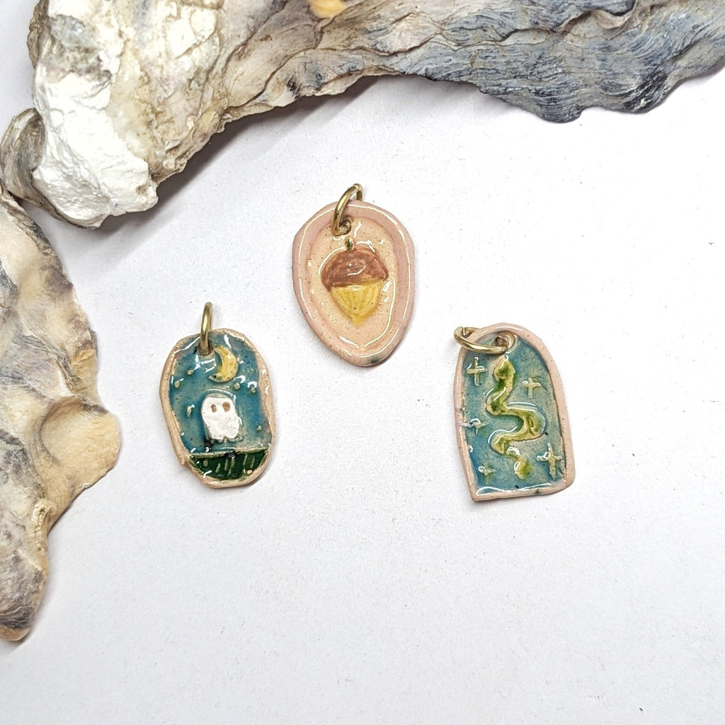 CERAMICS Spooky Ceramic Talisman (various designs)