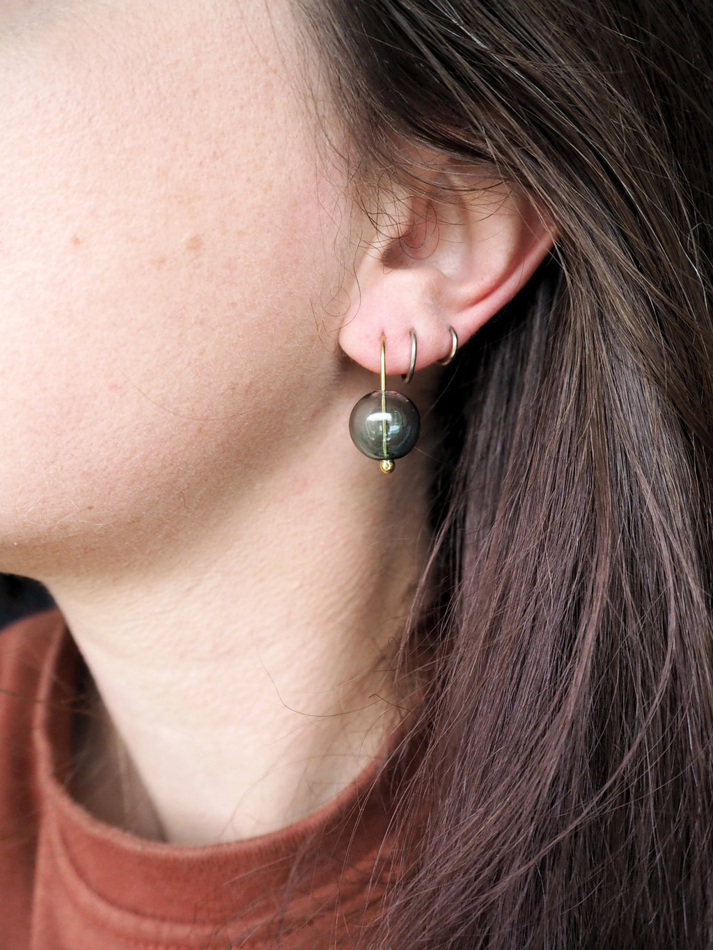 FARBE Glass Bubble Earrings