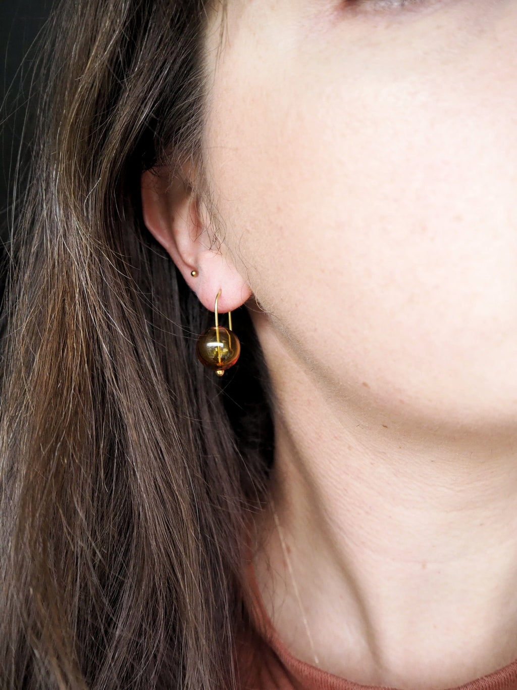 FARBE Glass Bubble Earrings