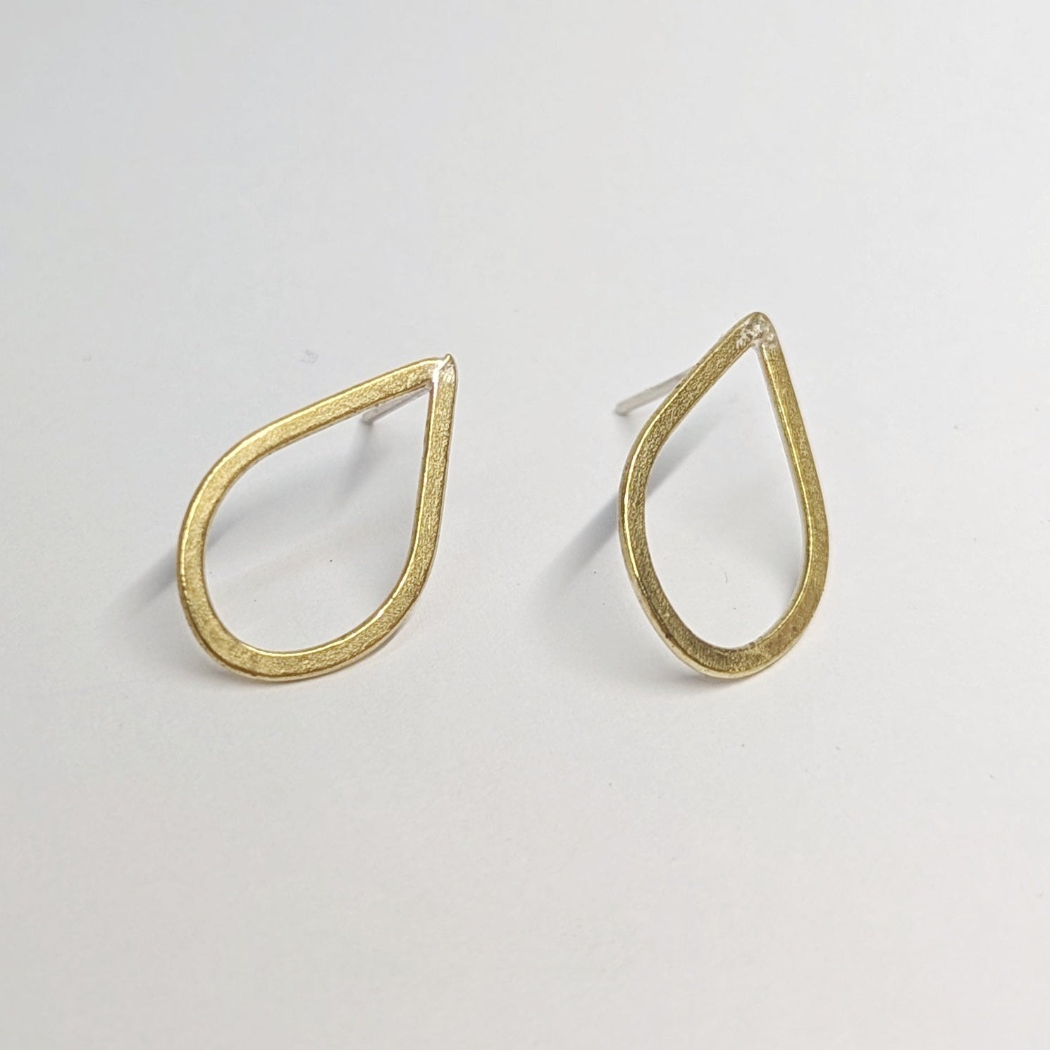 GEO Small Flat Teardrop Earrings