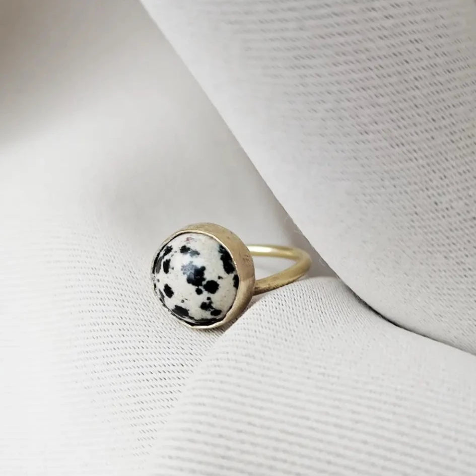 ANTIK Dalmatian Jasper Ring