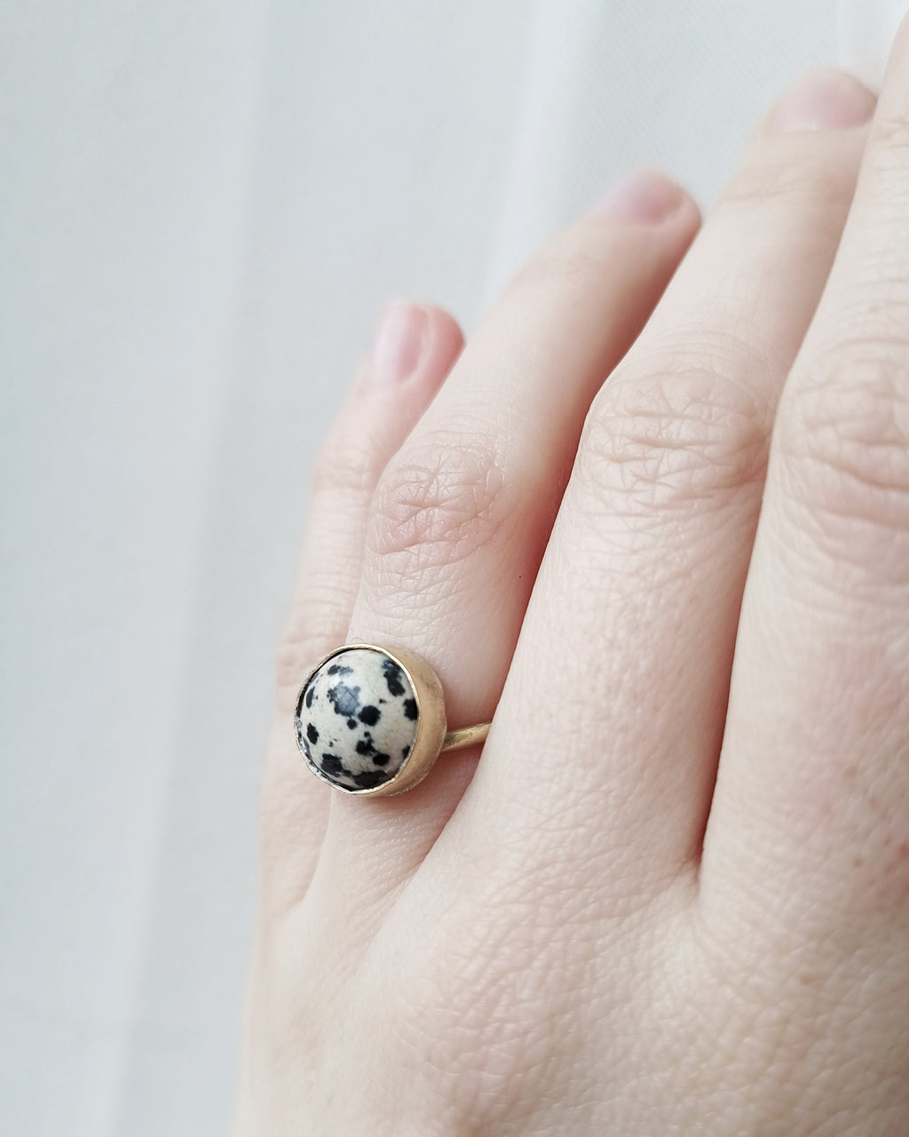 ANTIK Dalmatian Jasper Ring