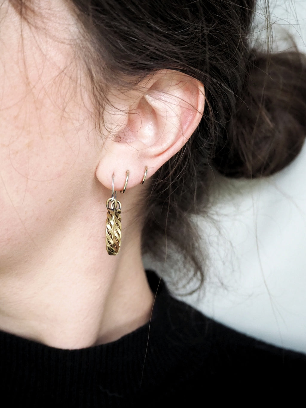 ANTIK Woven Dangly Earrings