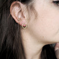 GEO Flat Organic Earring Small