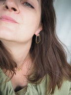 GEO Flat Organic Earring Large