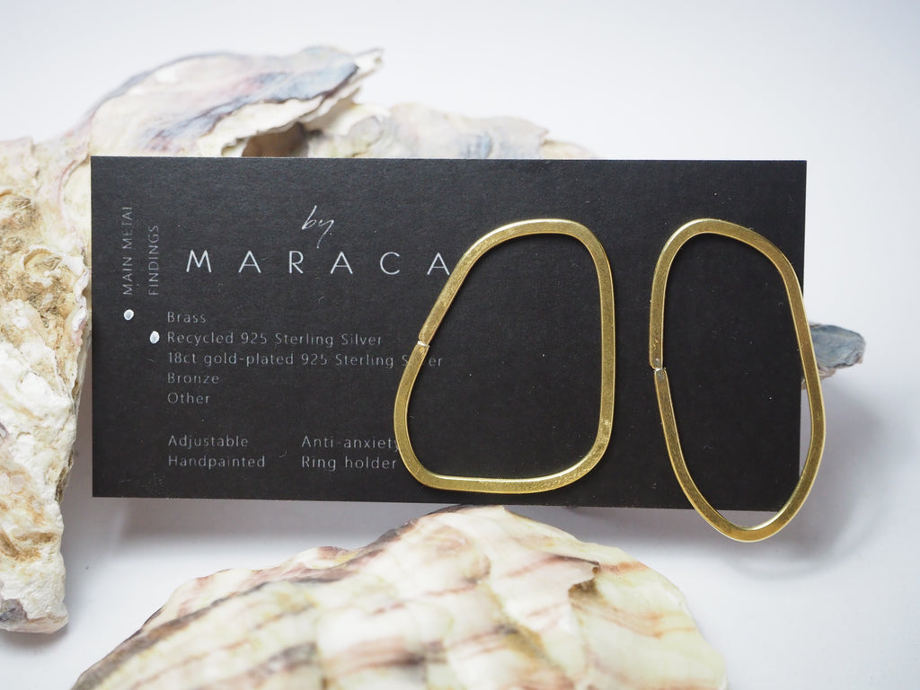 GEO Flat Organic Earring Large