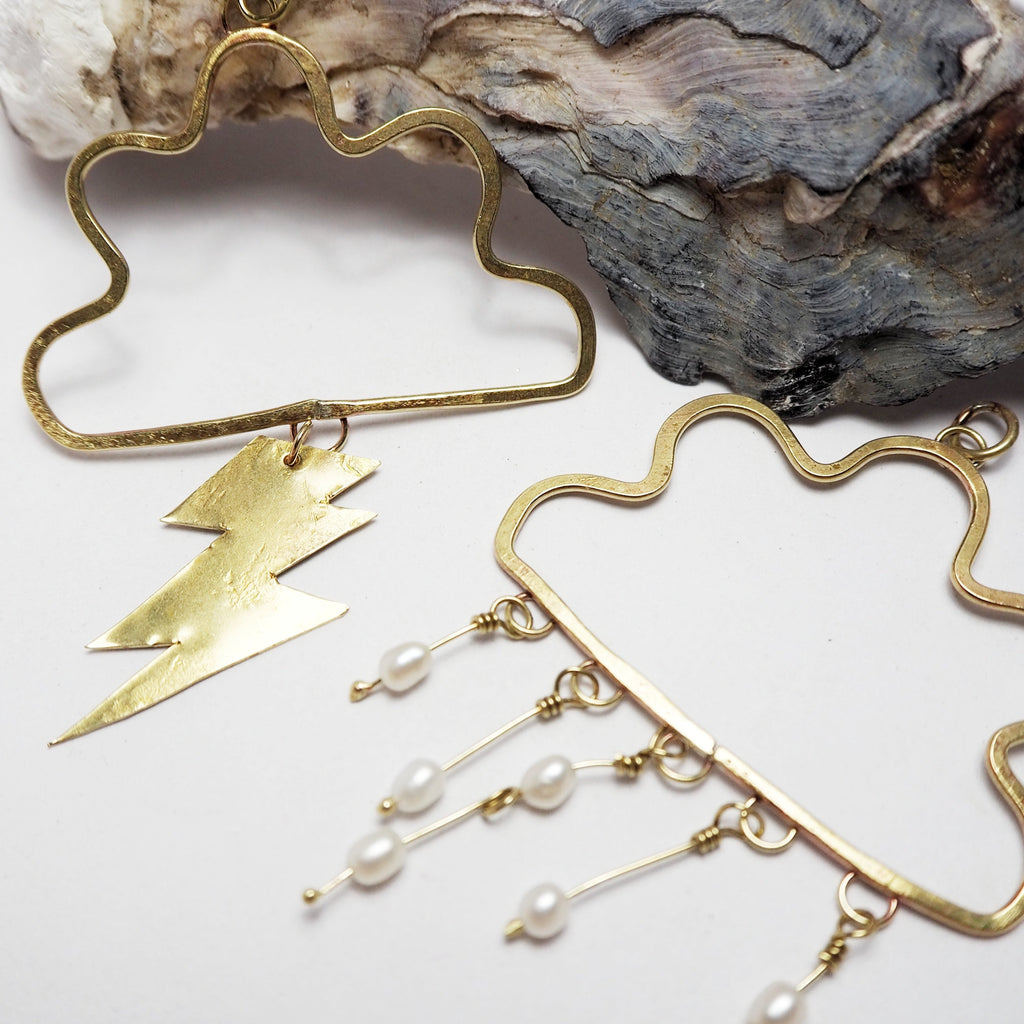 OUT Thunderstorm Clouds Earrings