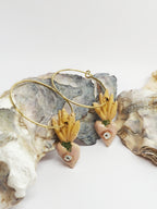 CERAMICS Flaming Heart Earrings
