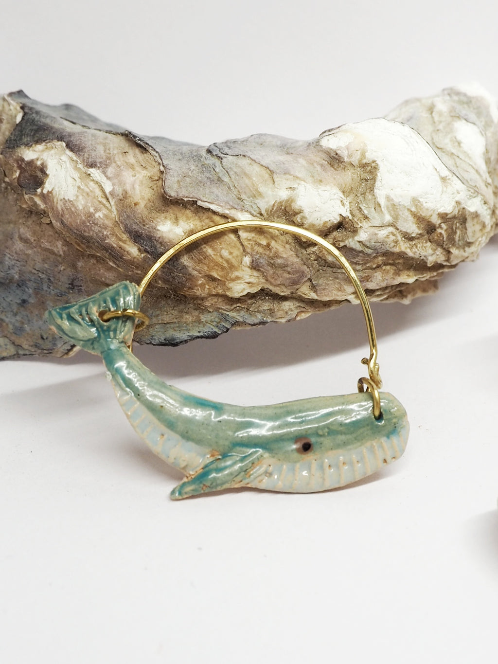 CERAMICS Whale Earrings