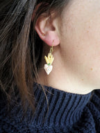 CERAMICS Flaming Heart Earrings