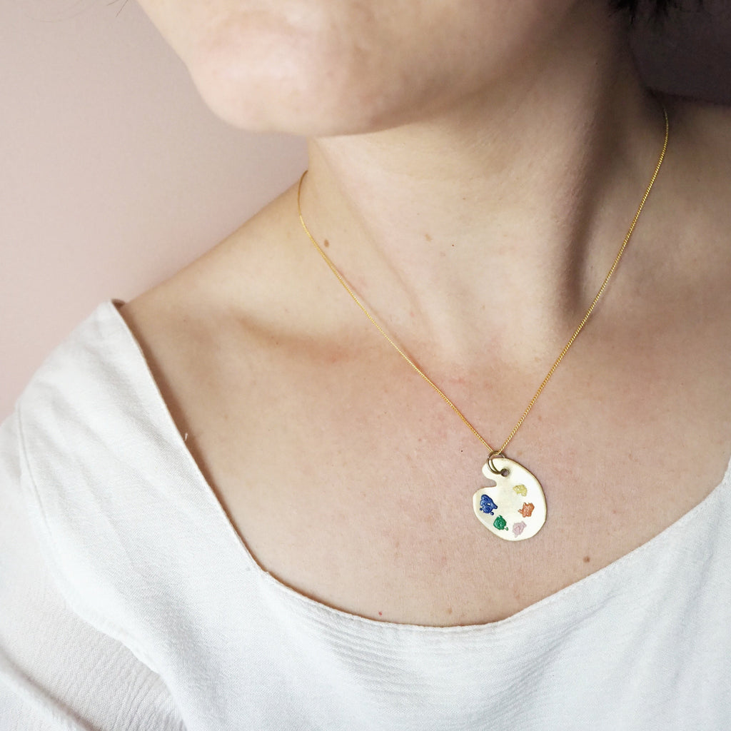 HOME Paint Palette Necklace