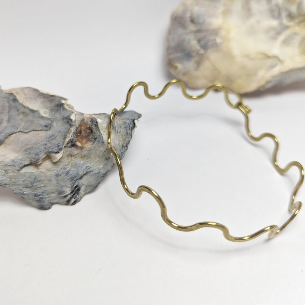 GEO Small Waves Bangle