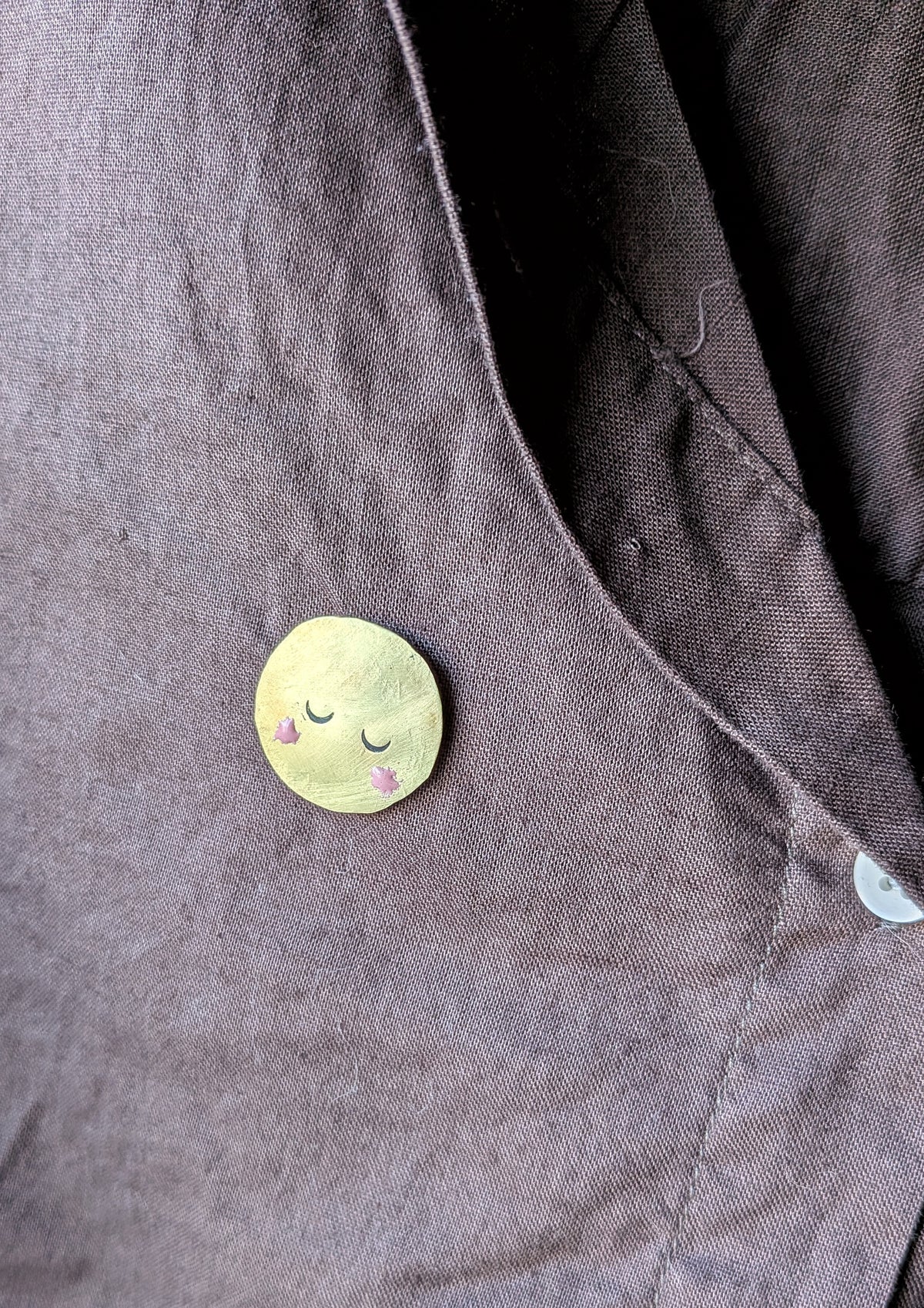 Moon Face Pin