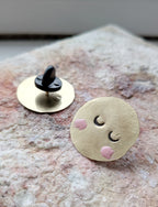 Moon Face Pin