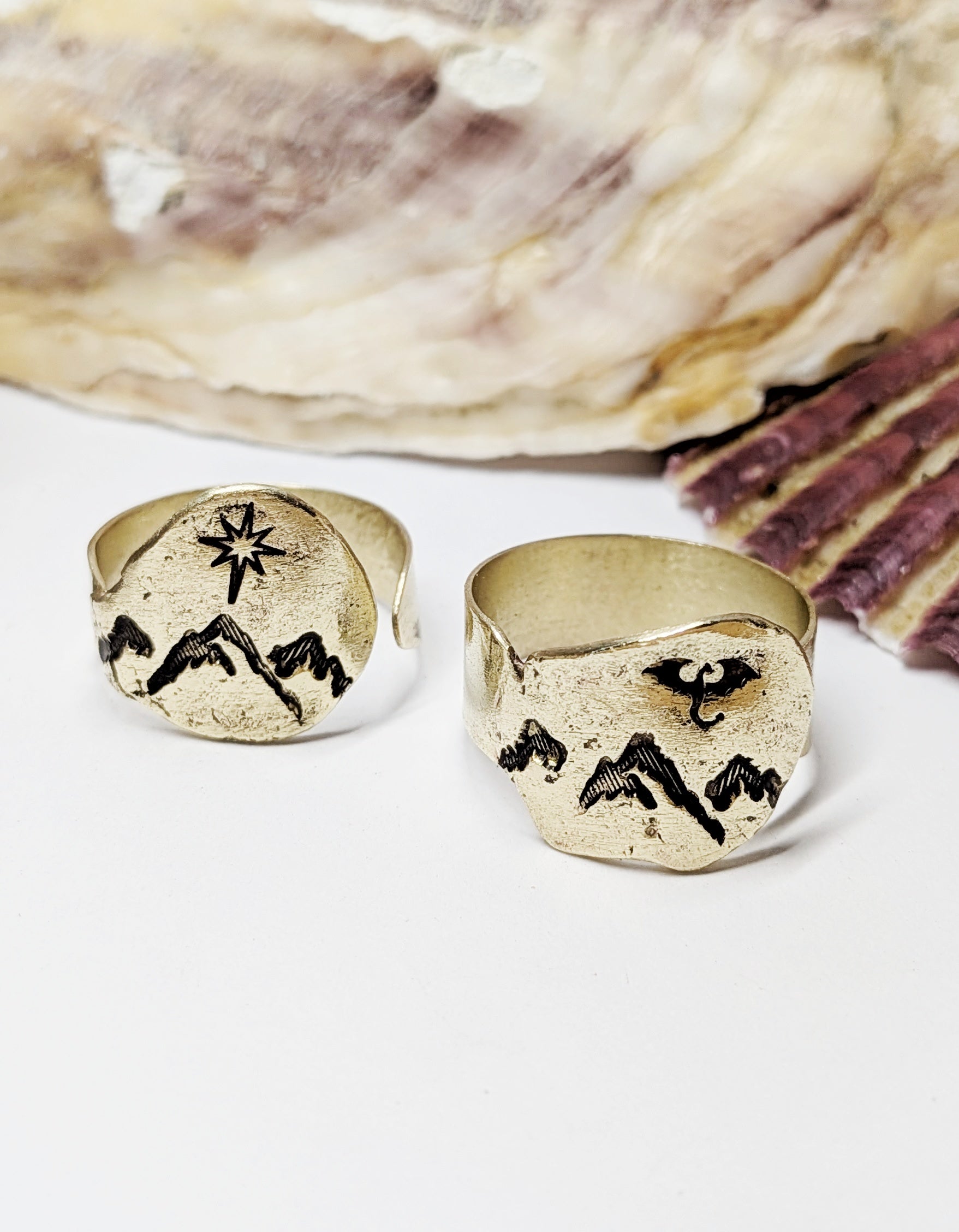 COVEN Adjustable Fantasy Dragon / Star Ring