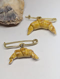Croissant Brooch