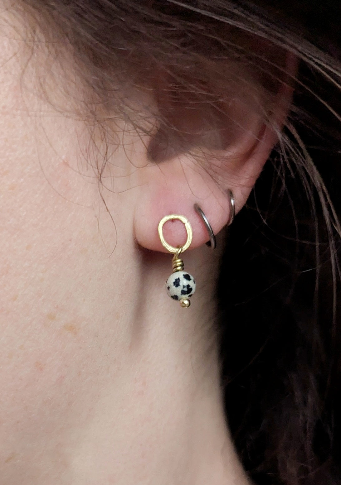 FEMME Dalmatian Jasper Drop Earrings