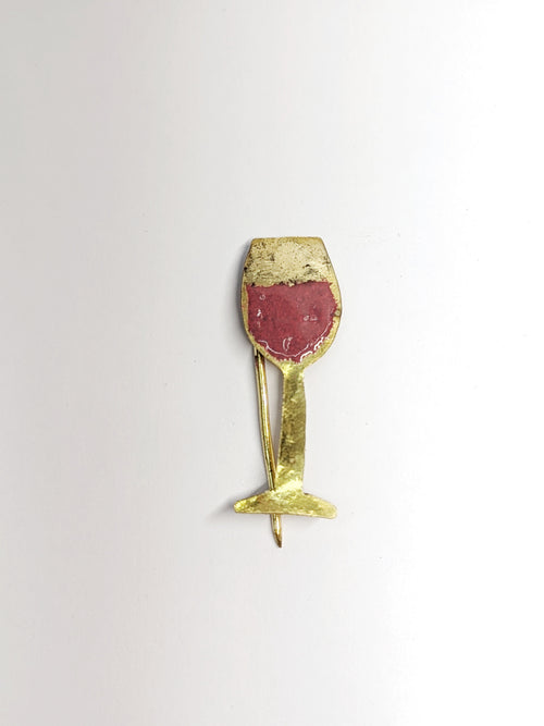ANTIK Wine Glass Brooch