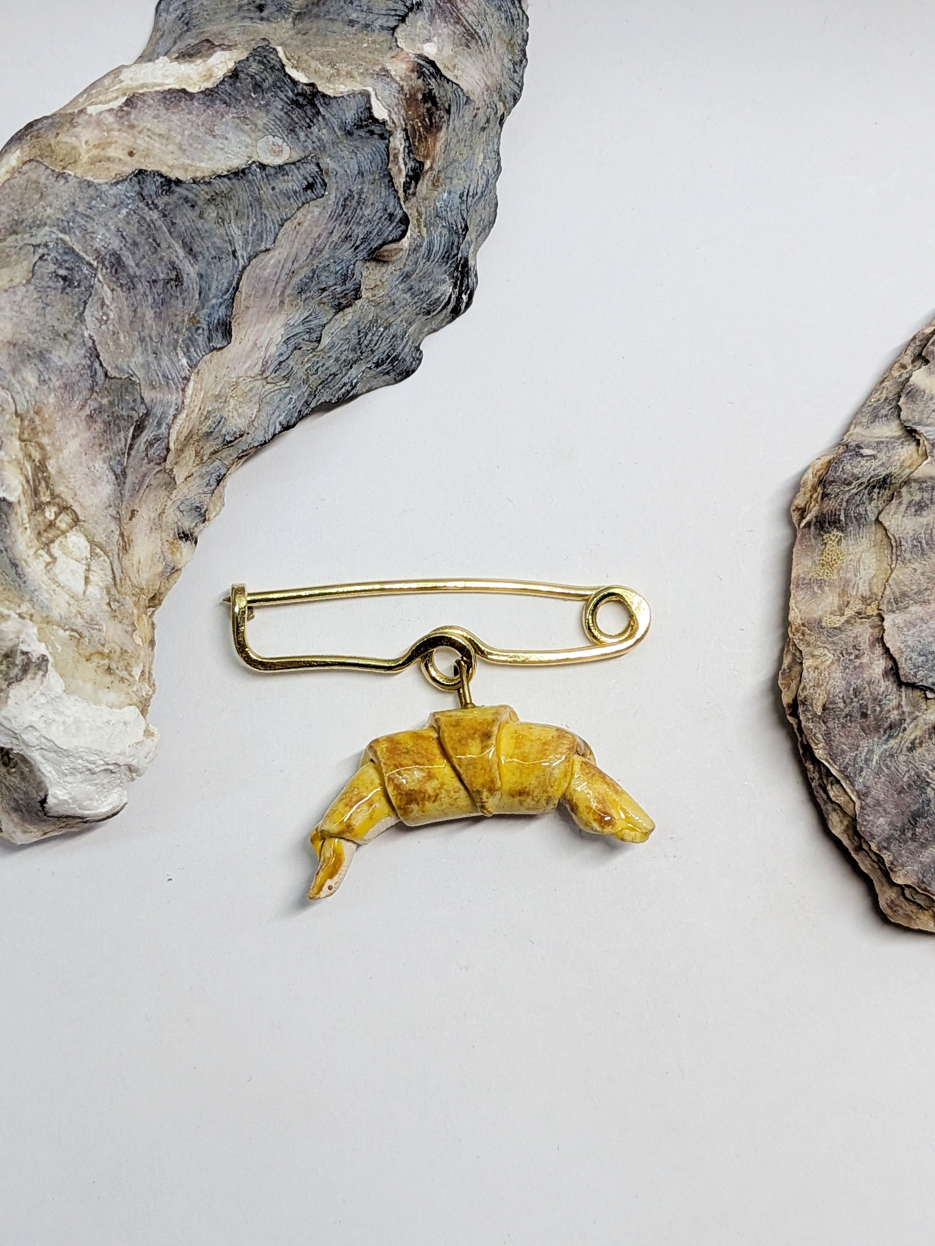 Croissant Brooch