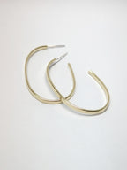 GEO Flat Oval Hoops