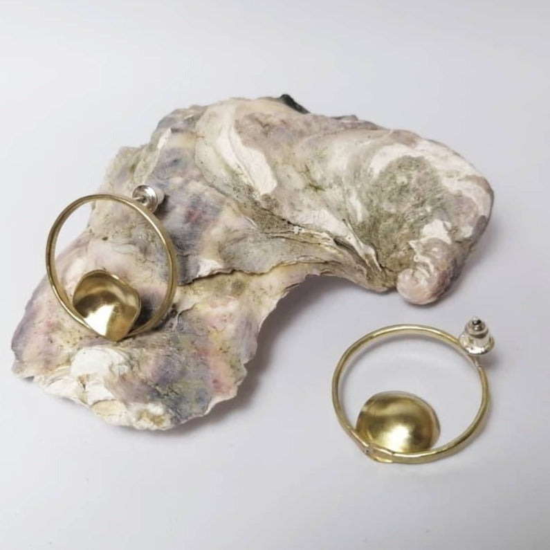 BUTTERCUP Circle & Blossom Earrings