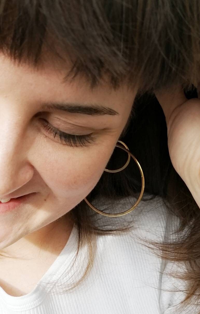 GEO Large Golden Hoops