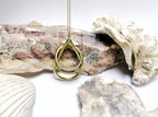 GEO Teardrop Ring Holder Necklace