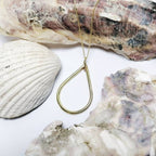 GEO Teardrop Ring Holder Necklace